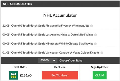 NHL Accumulator Tips .
